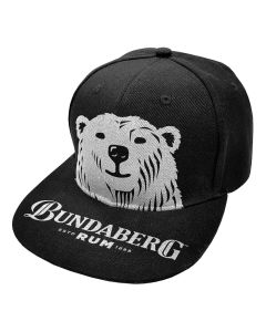 Bundaberg Rum Bear Face Cap - Black