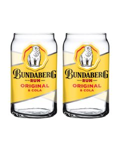 Bundaberg Rum Can Glasses Set of 2